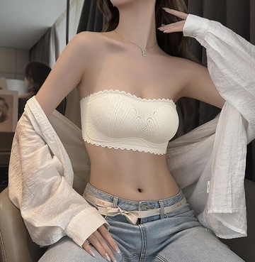 VIVILIAN無肩帶聚攏無鋼圈上托防跑杯平口內衣