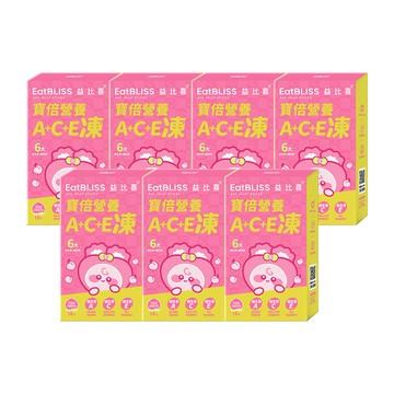 【EatBLISS益比喜】寳倍綜合維生素A.C.E營養凍-水蜜桃口味105入(15入/盒)x7