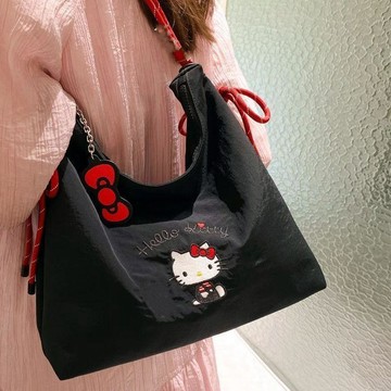 ✨臺灣出貨✨HelloKitty托特包2026新款夏季單肩包可愛刺繡大容量女友托特包