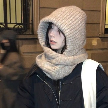 爆款出清  毛帽 帽子女 保暖帽 防寒百搭 包頭帽 大頭圍帽子 加絨加厚毛線帽女百搭護耳騎行巴拉克拉法帽雷鋒帽子