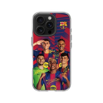 iPhone 16 Pro Clear 透明 - FC Barcelona - Squad Energy