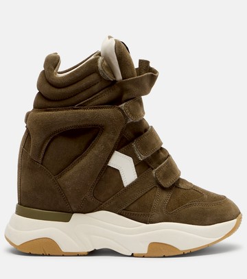 Isabel Marant Balskee suede high-top platform sneakers