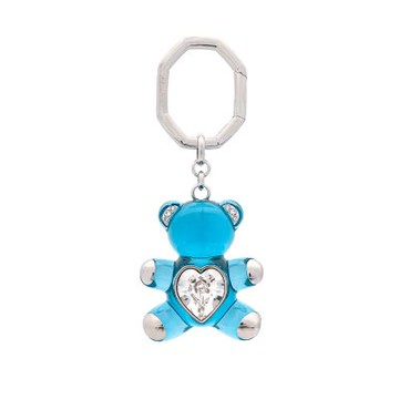 SWAROVSKI 施華洛世奇 藍色Teddy鑰匙圈
