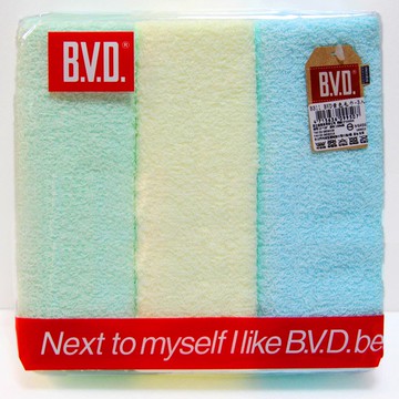 BVD素色毛巾-混色3入組 顏色隨機出貨(B311) 台灣製造 超薄速乾 不含甲醛、偶氮