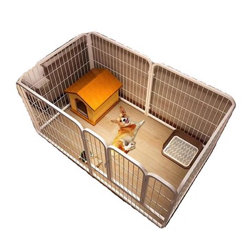 狗籠子寵物圍欄室內家用中小型犬貓籠狗窩一室一廳一衛帶封頂柵欄 d8051