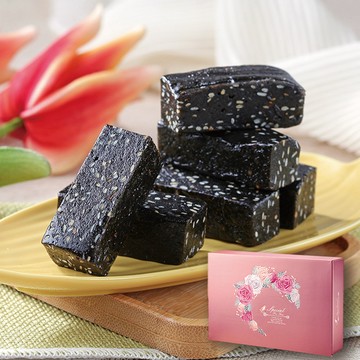 棗糕家 低糖高纖芝麻糕500gx10盒，附提袋 中秋禮盒/台中必買伴手禮盒