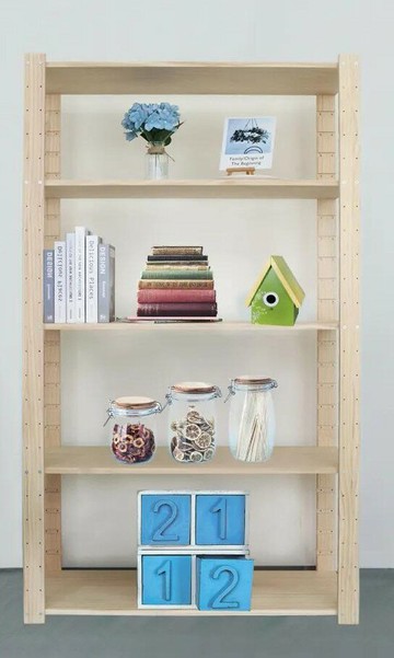 松木可續接五層架(密棚板)90x32.5x178cm