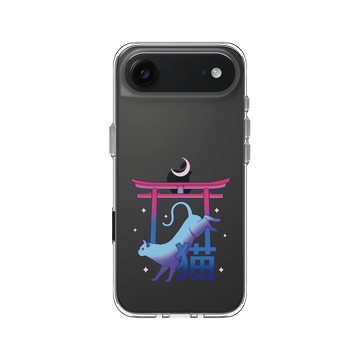 iPhone Air Clear Case（相機按鈕） 透明 - Denise Rashidi (Surudenise) - Tokyo Cat 東京の貓