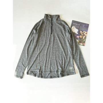 L碼女士運動速干上衣瑜伽跑步半高領寬松長袖T恤打底衫女裝8380