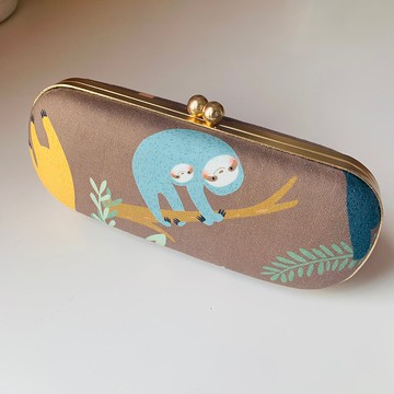 粉藕肥肥樹懶眼鏡盒/筆盒/首飾盒