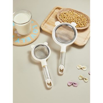 卡羅特豆漿過濾網篩嬰兒輔食漏勺家用廚房雞蛋撻烘焙工具面粉篩子