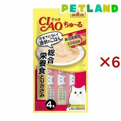 チャオ ちゅ〜る 総合栄養食 とりささみ ( 4本入×6セット(1本14g) )/ ちゅ〜る