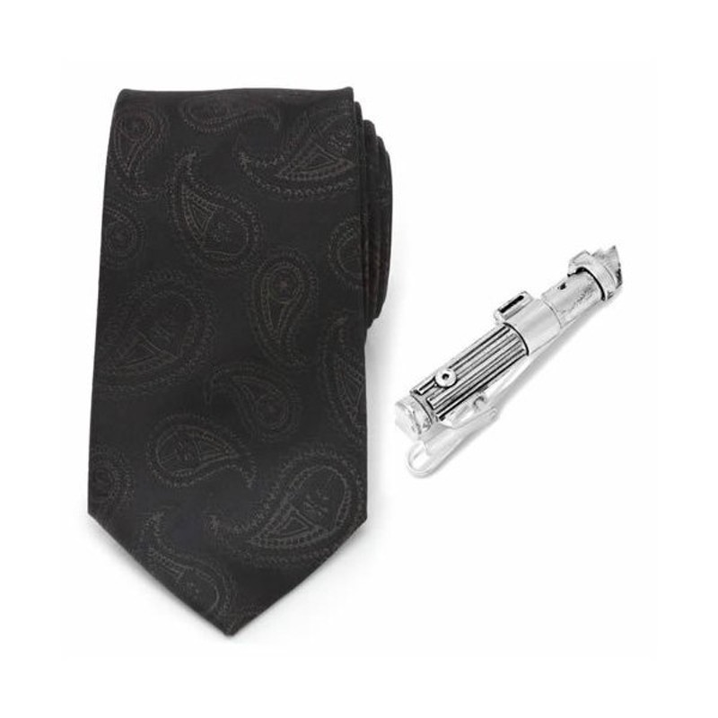 Star Wars スターウォーズ ダースベイダー ペイズリー ブラック ネクタイ ネクタイピン セット 通販 Lineポイント最大0 5 Get Lineショッピング