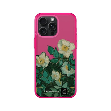 iPhone 15 Pro Max Clear 粉漾桃 - Van Gogh Museum - 野玫瑰
