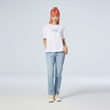 Lee 女款 401 中腰標準小直筒牛仔褲 13.7oz | Modern