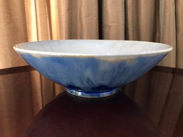 水青澗藍多層次釉燒陶碗 湯碗 飯碗 沙拉碗 拉麵碗 文創作品 禮物