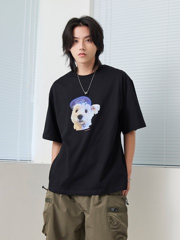 俏皮可愛戴帽子狗狗短T