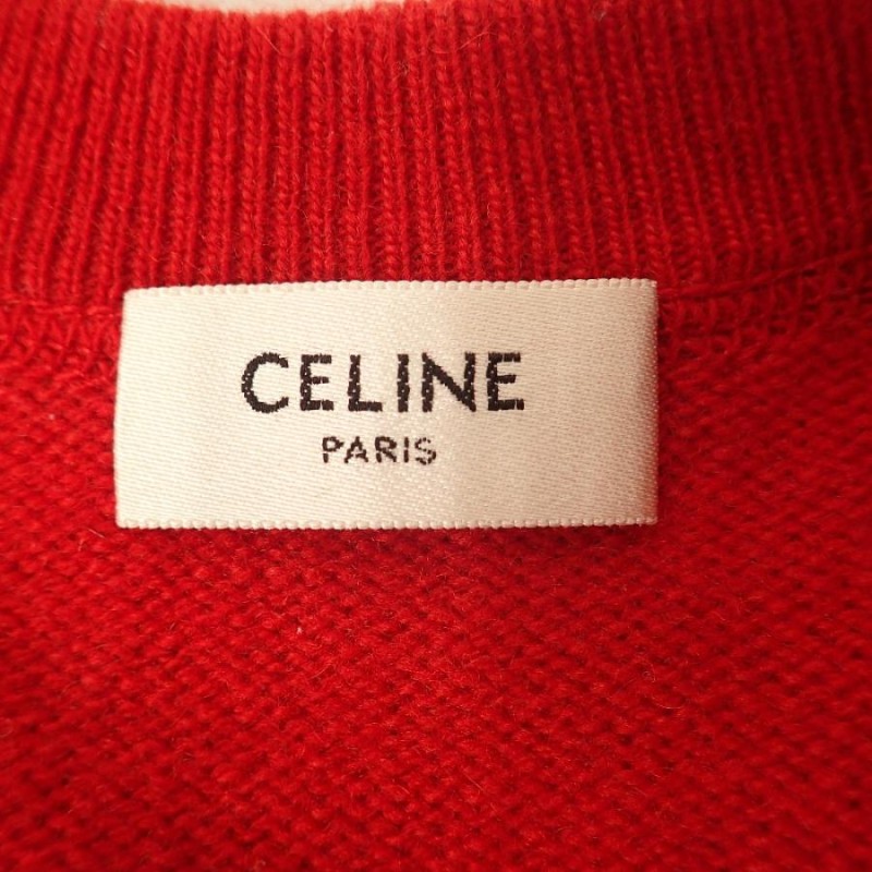 国内正規/ CELINE セリーヌ 2A69P402P カシミヤ混ウール クルーネック