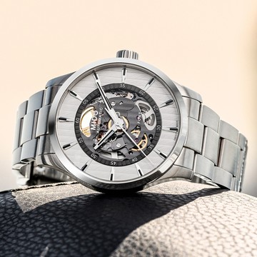 MIDO美度 MULTIFORT 先鋒系列 鏤空機械腕錶 42mm / M0384361103100