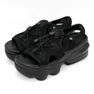 NIKE AIR MAX KOKO 耐吉 彈性拉繩增高厚底氣墊涼鞋 女 黑色 休閒潮流夏季運動涼鞋 CI8798-003