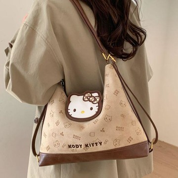 ✨臺灣出貨✨韓版可愛卡通女士雙肩揹包2026爆款一包多背托特包氣質休閒單肩包