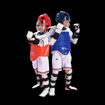 廠家批發跆拳道護具全套比賽型加厚款兒童五件套成人實戰訓練套裝 鑫弘-戶外運動