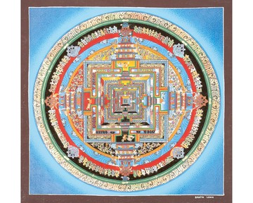 時輪金剛曼陀羅唐卡 — 古老曼陀羅引導內在實相體悟