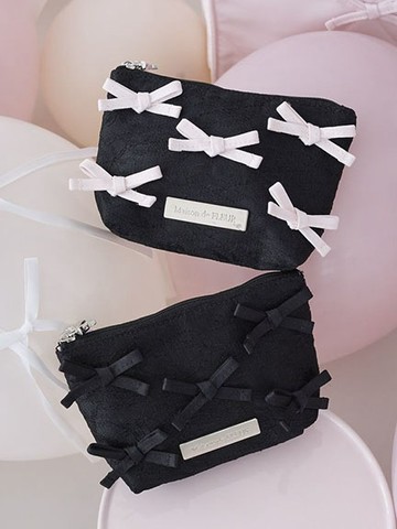 立體緞帶蕾絲質感迷你收納包(08001941900) - Maison de FLEUR