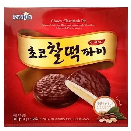 SAMJIN チョコもちパイ 31g x10個 x3箱 チョコ餅パイ
