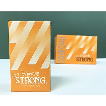 STRONG 自強牌 彩色粉筆 柑色 40支入