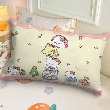 臺灣/現✨ 枕頭 酒店枕 記憶枕 午睡枕卡通hellokitty枕頭可愛少女心抱枕臥室宿舍牀頭軟靠墊沙發靠枕