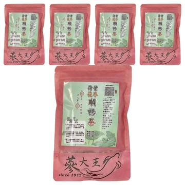 蔘大王 荷葉茯苓順暢茶包  6g  10包  5袋