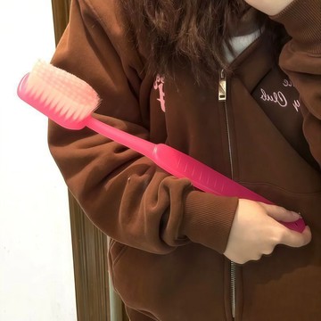 搓澡刷刷 巨型創意牙刷造型 創意居家洗浴好物 軟毛搓背刷 刷後背神器 生日禮物