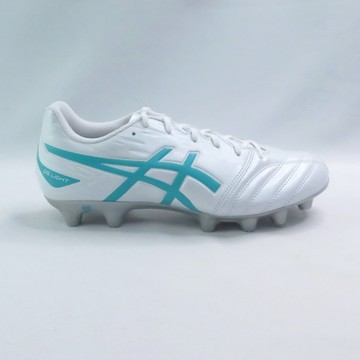 ASICS 1103A097102 DS LIGHT CLUB 男款 足球釘鞋 2E楦 白x海玻璃【iSport愛運動】