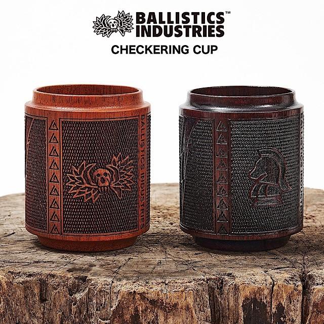 バリスティクス チェッカリングカップ 拭き漆仕上 Ballistics CHECKERING CUP アウトドア キャンプ カップ キャンプ小物 BSPC-2106