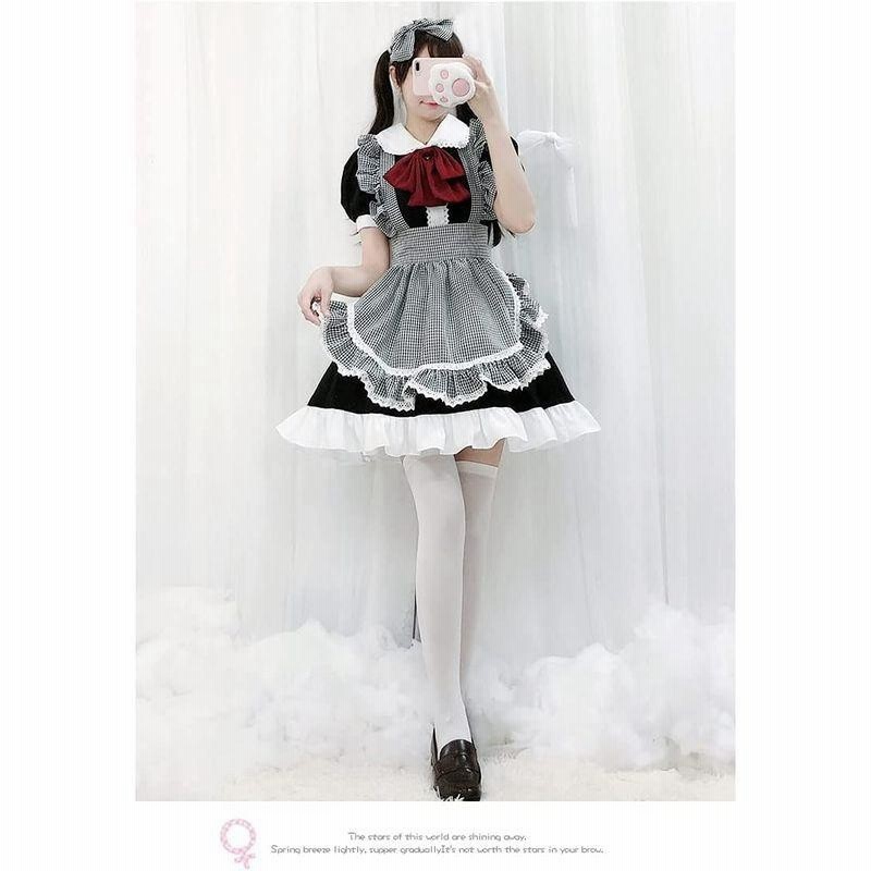 ロリータ メイド服 ワンピース ドレス シャイニングニキ コスプレ