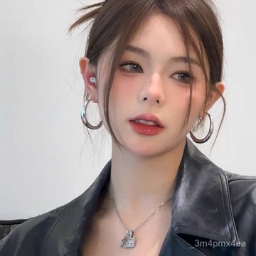 【93%好評率】時髦博主~素圈耳環顯瘦新款爆款輕奢小衆設計高級感耳圈圓圈耳飾.