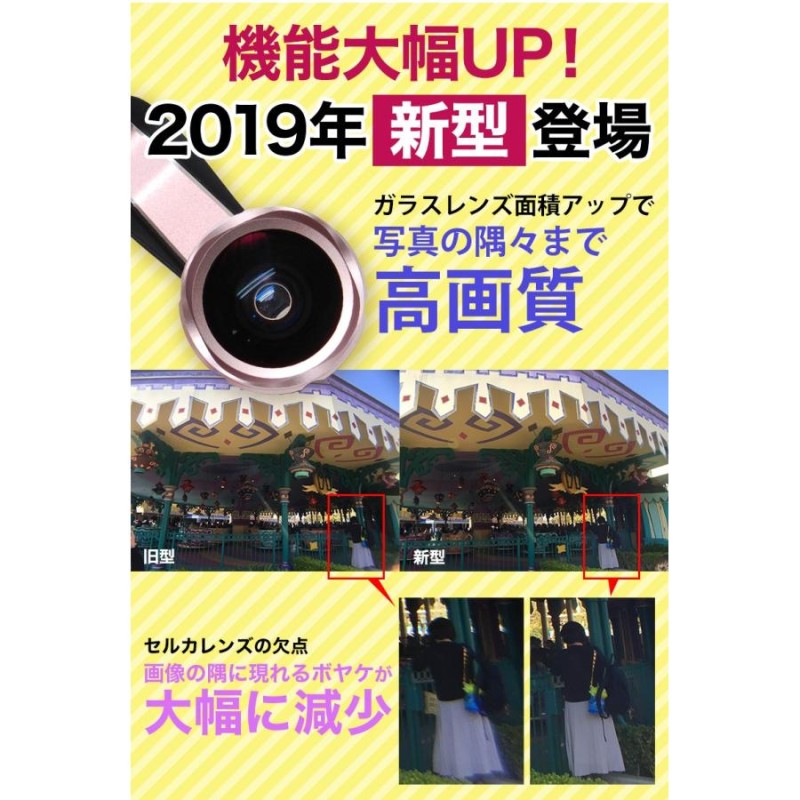 セルカレンズ 広角レンズ 超高画質レンズ 歪みなし ケラレ無し 