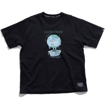 UNDER PEACE 24SS GLOBAL WARMING / TEE 短T (黑色)