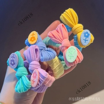 ✨可開發票#加粗兒童毛巾髮圈皮筋不傷髮女童紮頭繩頭飾女孩髮繩紮馬尾橡皮筋#免運費