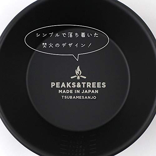 PEAKS TREES ピークス ツリーズ シェラカップ ステンレス ブラック 黒 330ml 目盛り付き 燕認定ロゴ入り