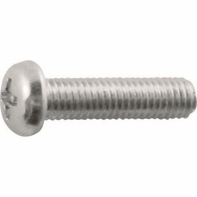 TRUSCO トラスコ中山 十字ピンナベ頭小ねじ 三価クロメート M3×6 65本入 [B114-0306] B1140306 販売単位：1