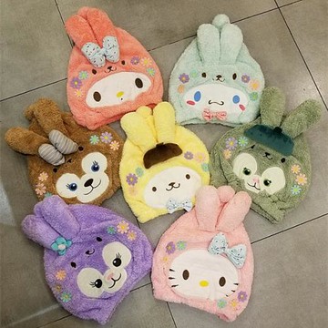 可愛加厚新款花朵賣萌少女心干發帽女吸水速干擦頭發包頭巾干發巾