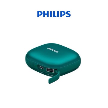 【Leo手機周邊專賣店】PHILIPS飛利浦  暖手寶行動電源 / 孔雀綠