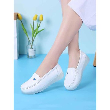 白色氣墊軟底防臭防滑舒適護士鞋