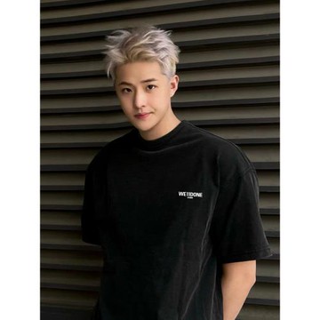 WE11DONE KONNE小眾潮牌韓版寬松男士情侶2025夏季短袖T恤男生ins