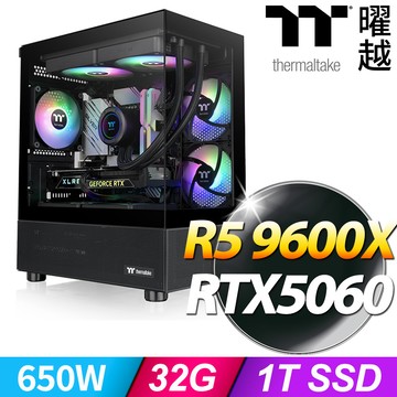 Thermaltake 【光透遊俠】-AMD R5 960X-RTX5060 View 170 AIO水冷主機
