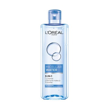 【LOREAL PARIS 巴黎萊雅】卸妝潔顏水-清爽型 400ml