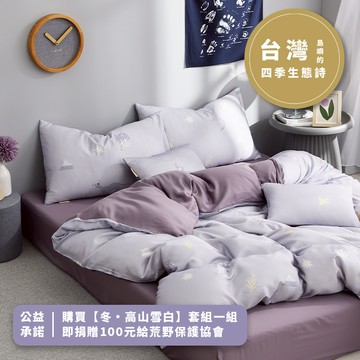 朵法亞 Darphia｜60支天絲換洗四件套_冬・高山雪白 - 標準雙人