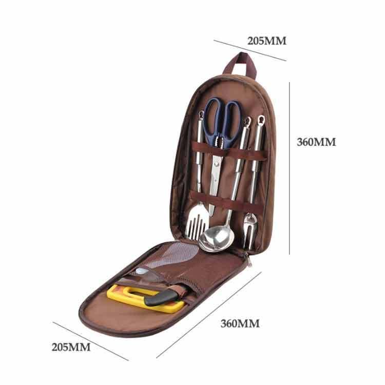 バーベキュー クッキングセット 8点セット 収納ポーチ付き キッチンツール クッキングツール キャンプ 調理器具 キャンプ アウトドア グランピング